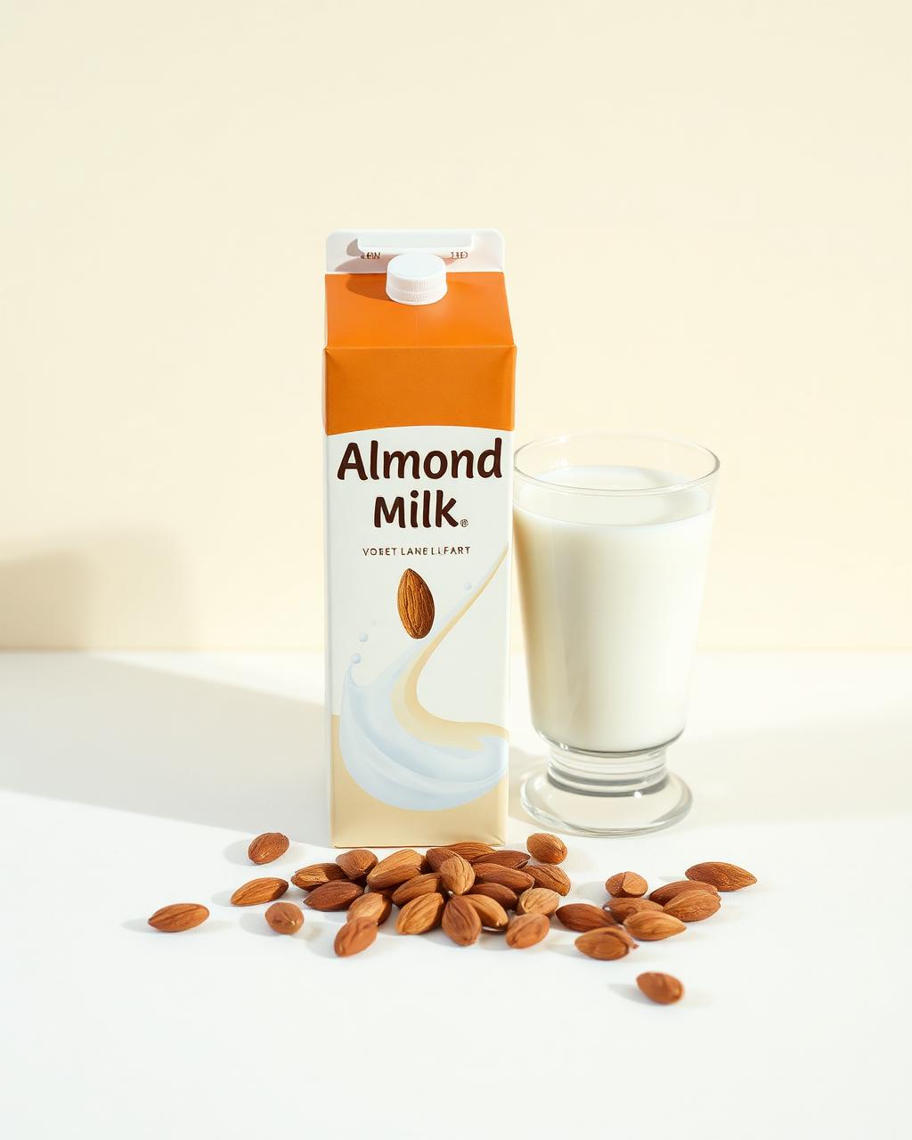 Almond milk carton for cafés and offices